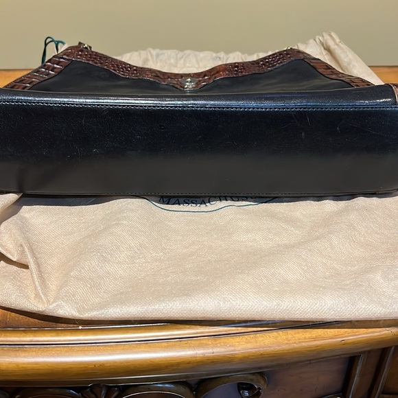 Brahmin Black and Brown Croc-Embossed Bag Set - Picture 2 of 14